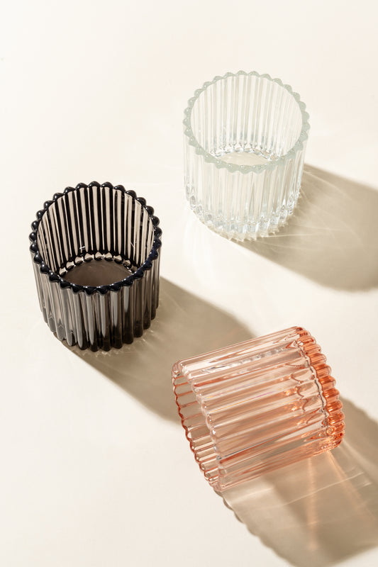 8oz Aurora Ribbed Vessels