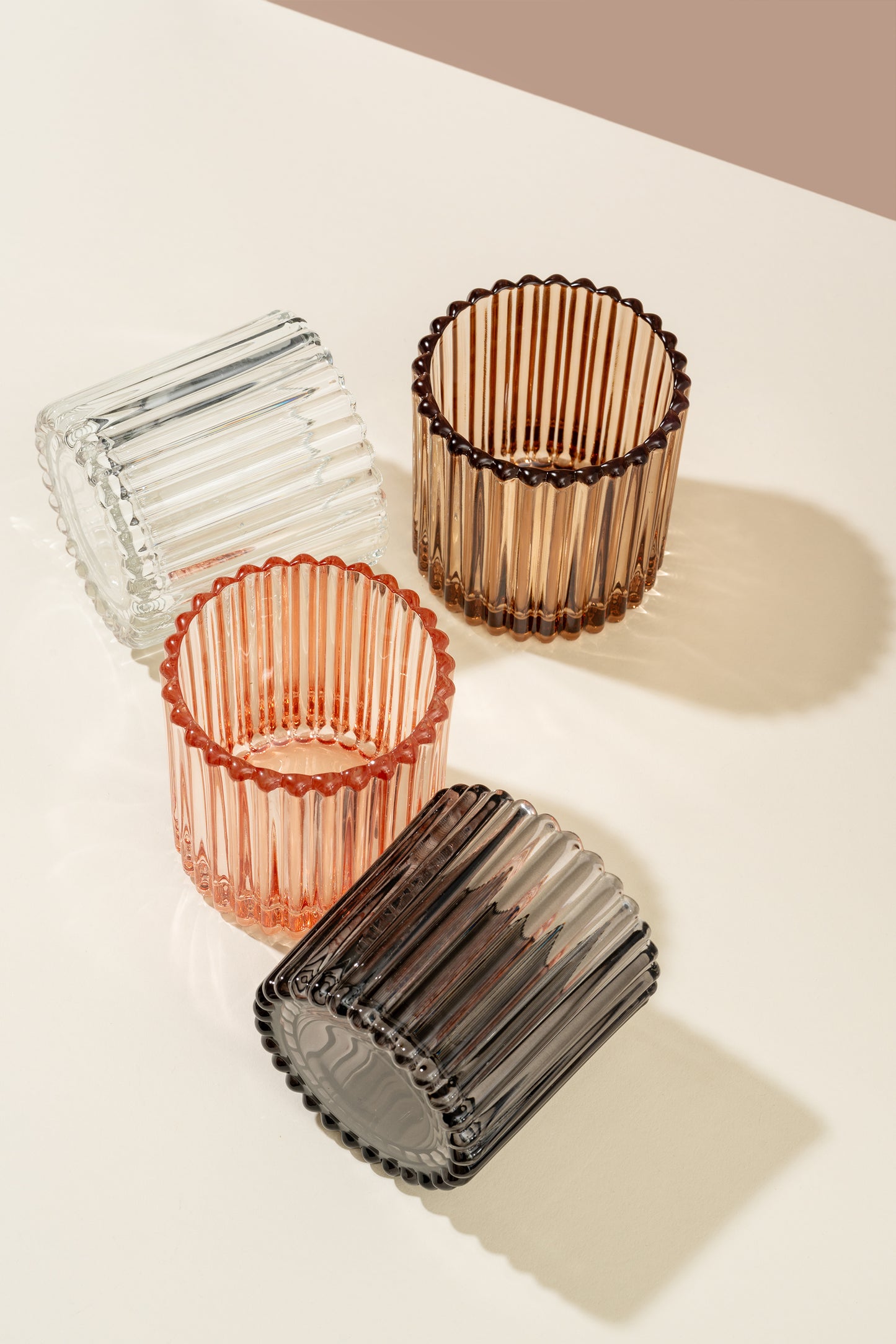 8oz Aurora Ribbed Vessels