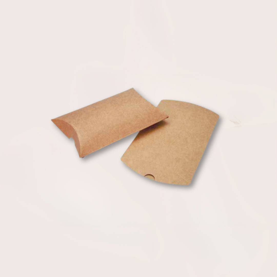 Kraft Pillow Box - 12 Pack