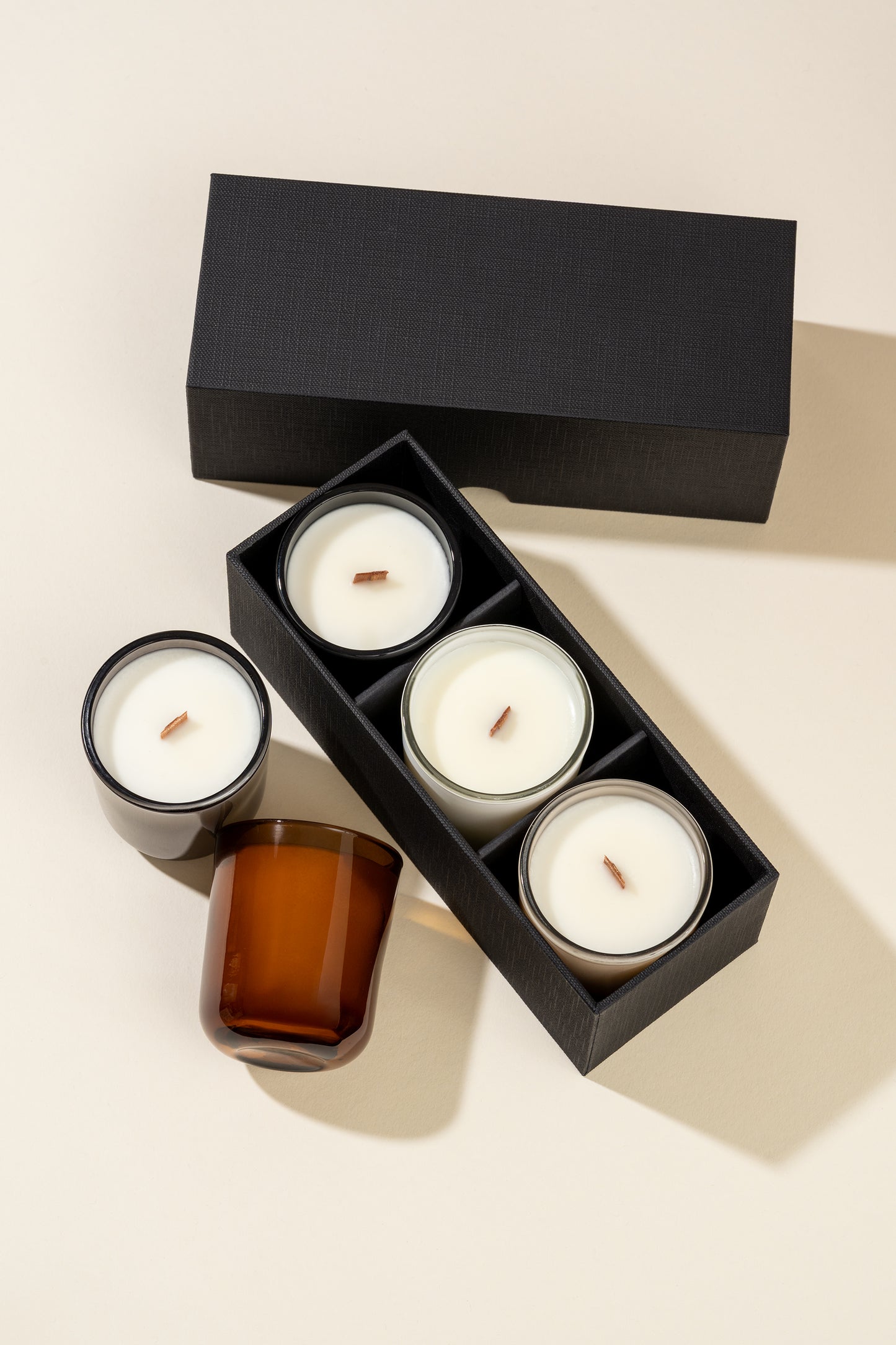 2.5oz Mini Stiloso Chic Linen Textured Gift Box